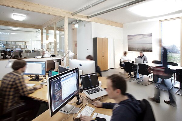 Blick in die Büroräume der Firma Riegg & Partner Intercorp