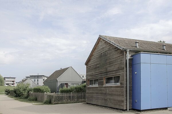 Vereinsheim der Kleingartenanlage Schwarze Brücke auf der Erba Insel Bamberg