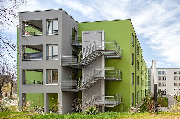 Treppenaufgang des Wohn- und Altenpflegeheim St. Ludwig in Ansbach